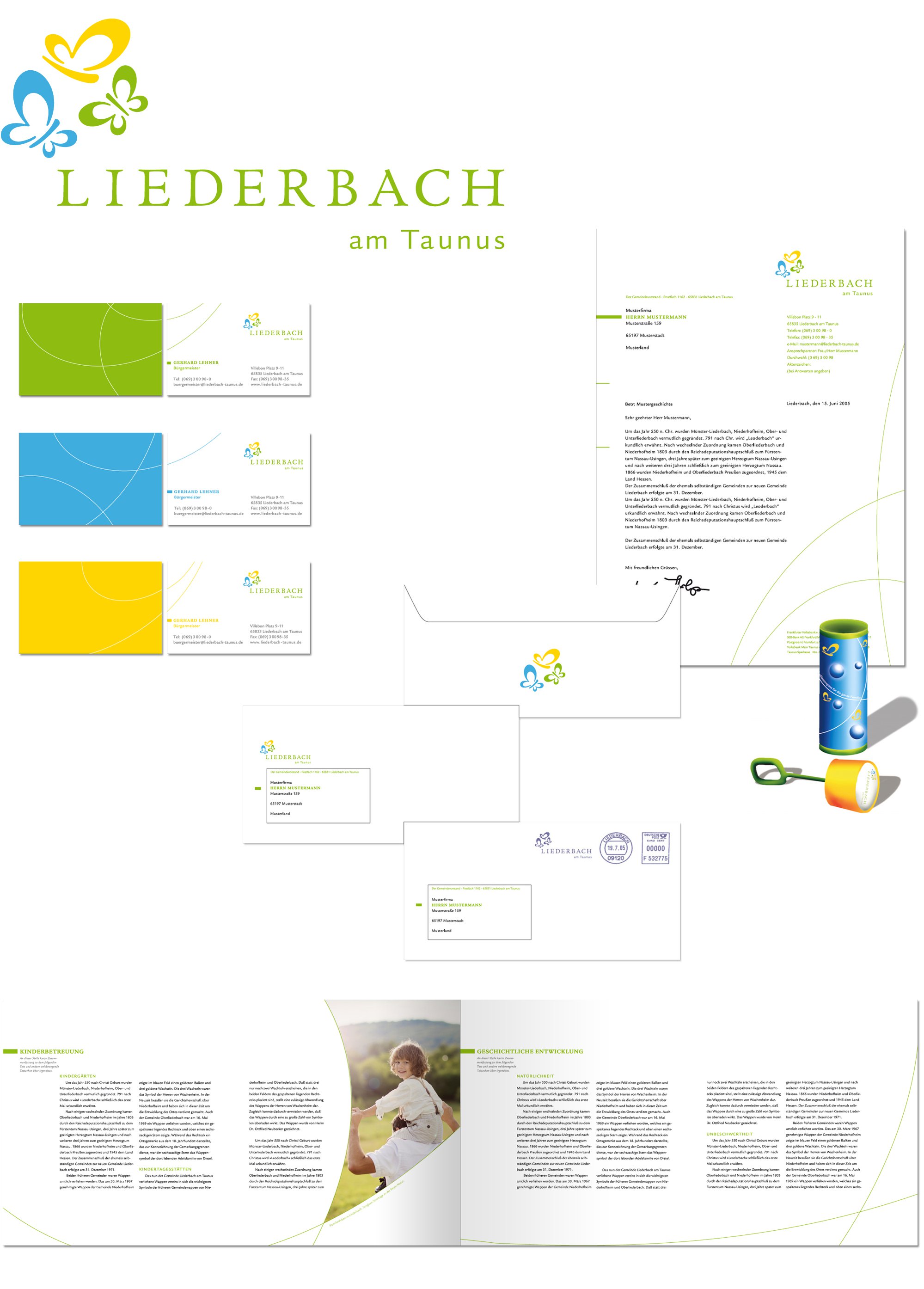 Liederbach | Corporate Identity incl. Logodesign, Web und Printgrafik